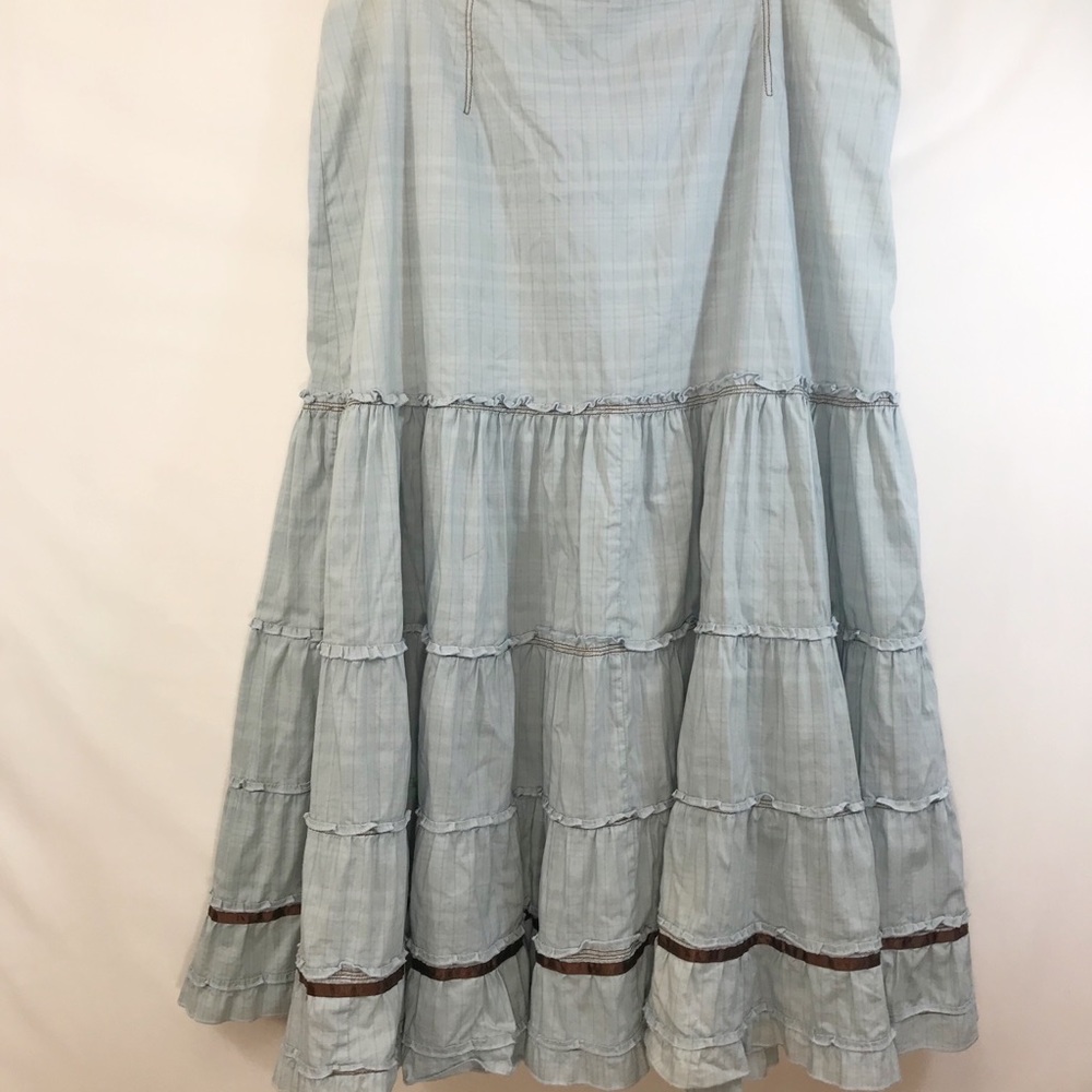 Alain Weiz Maxi Skirt  Blue Sz 18